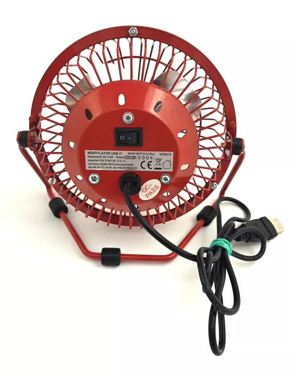 VOLTENO WENTYLATOR POD USB 14CM 2,5W