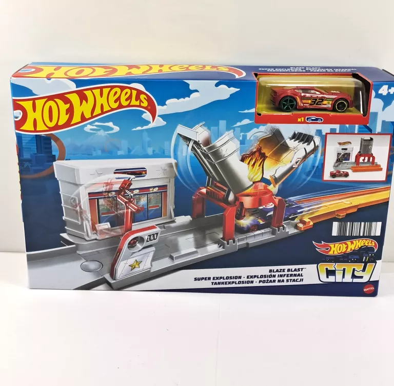 TOR SAMOCHODOWY HOT WHEELS POŻAR NA STACJI FJN36