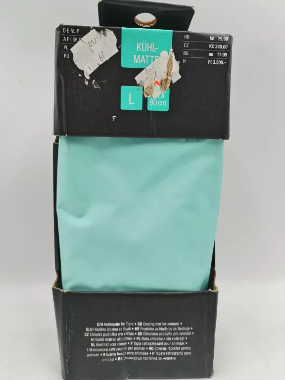 MATA CHŁODZĄCA DLA PSA NIEBIESKA 50 CM X 90 CM KIK USZKODZONE PUDEŁKO