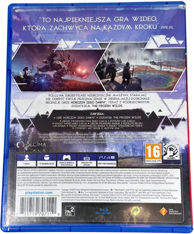 GRA HORIZON: ZERO DAWN COMPLETE EDITION NA KONSOLĘ PLAYSTATION 4