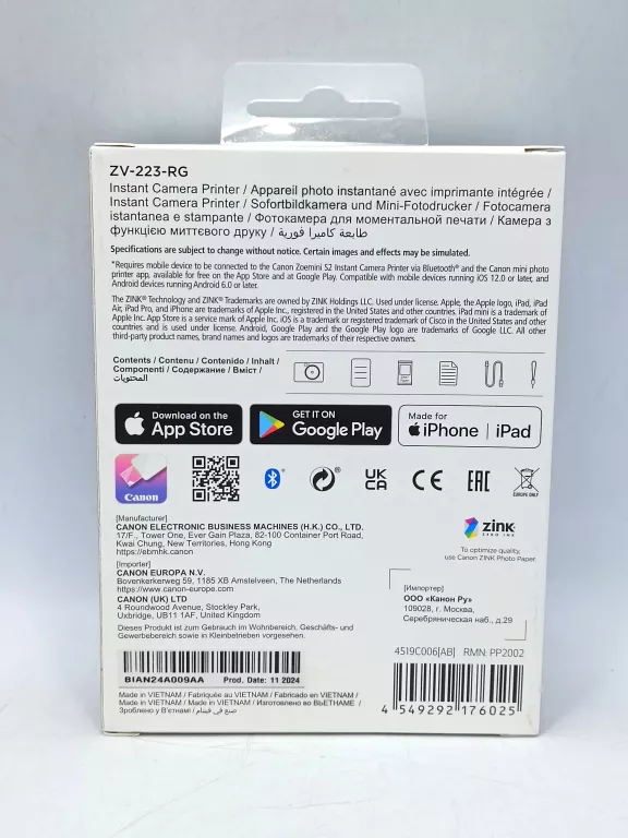 APARAT CANON ZOEMINI S2 STAN PEDANTYCZNY!