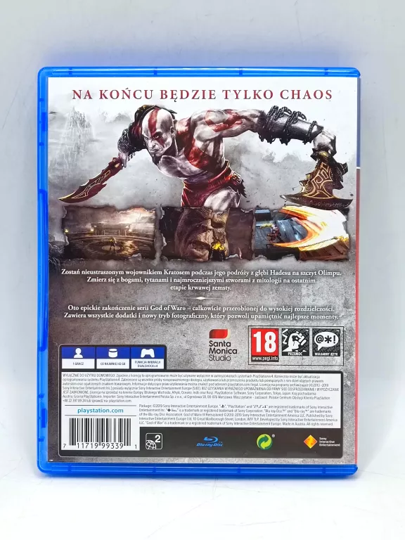 GOD OF WAR III REMASTERED SONY PLAYSTATION 4 (PS4)