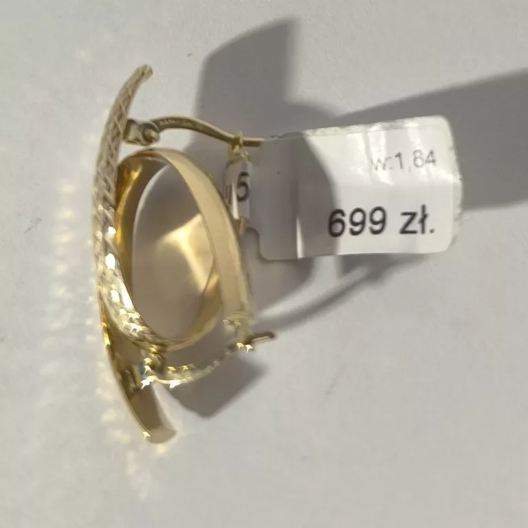 ZŁOTE KOLCZYKI 1,84G 585 FASETOWANE