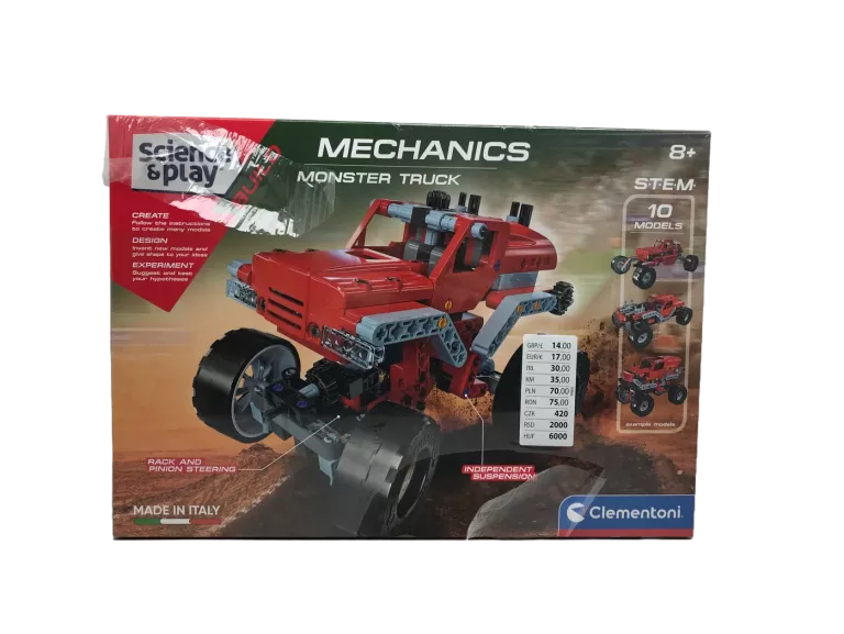 KLOCKI CLEMENTONI MECHANICS MONSTER TRUCK