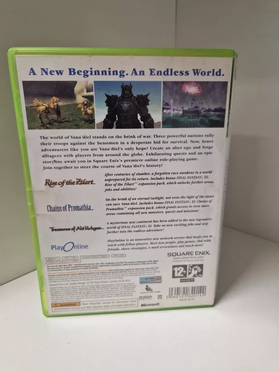 FINAL FANTASY XI 11 ONLINE 2008 MICROSOFT XBOX 360