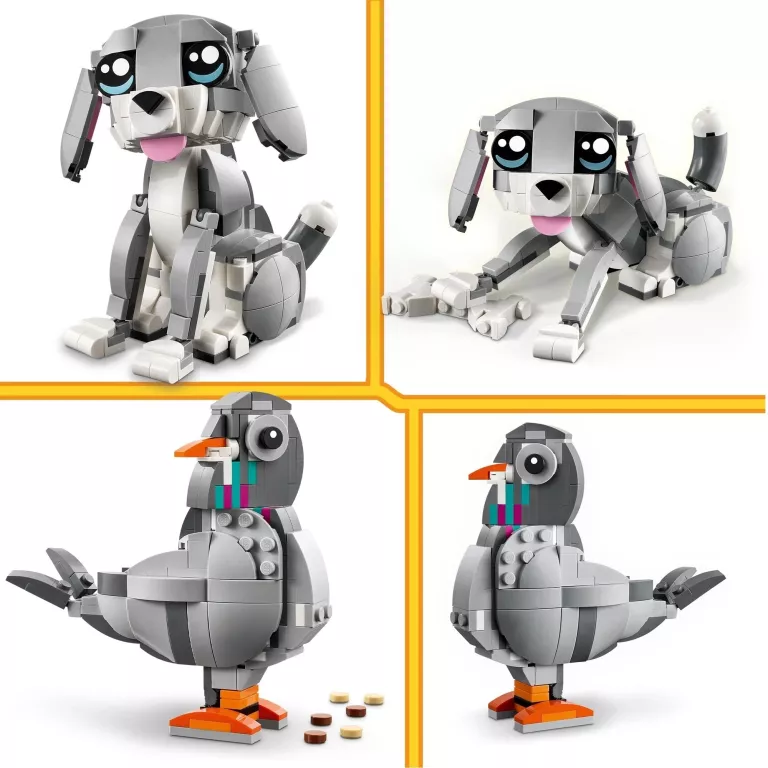 LEGO CREATOR 31163 PSOTNY KOT PIES GOŁĄB 3W1