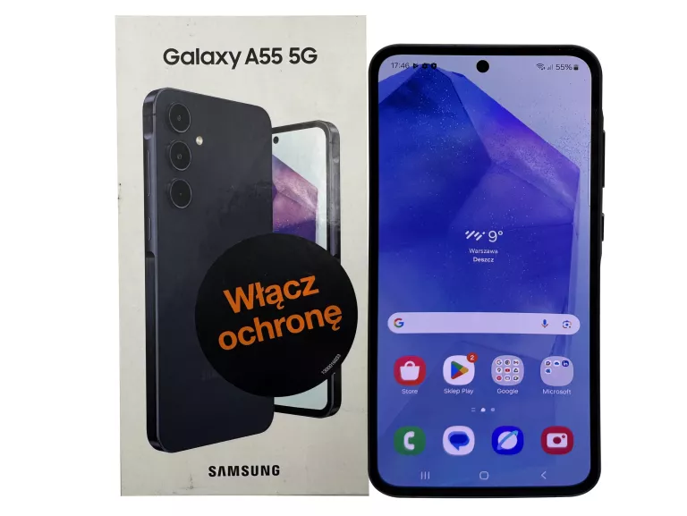 TELEFON SAMSUNG GALAXY A55 5G 8/256GB 6,60'' 120HZ - NA CZĘŚCI!