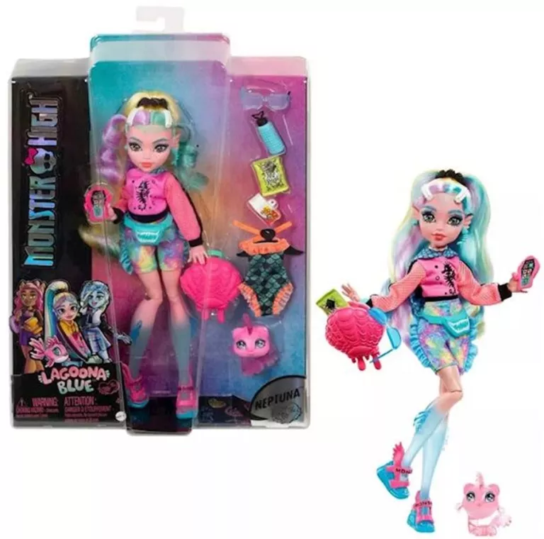 LALKA MATTEL MONSTER HIGH LAGOONA BLUE 29 CM