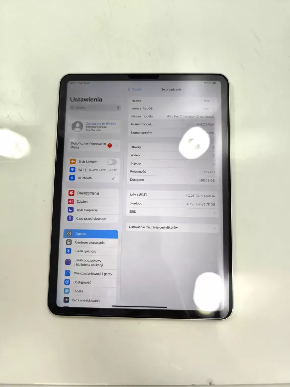 TABLET APPLE IPAD PRO 11 4TH 512GB A2759 KPL