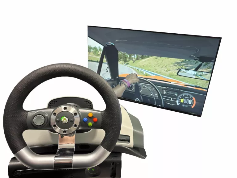 KIEROWNICA MICROSOFT XBOX 360 WRW02 WIRELESS WHEEL RACING FORCE - OPIS!