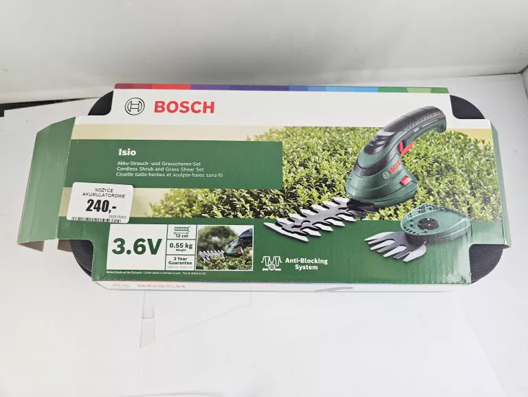 NOŻYCE AKUMULATOROWE BOSCH ISIO 3,6V KOMPLET