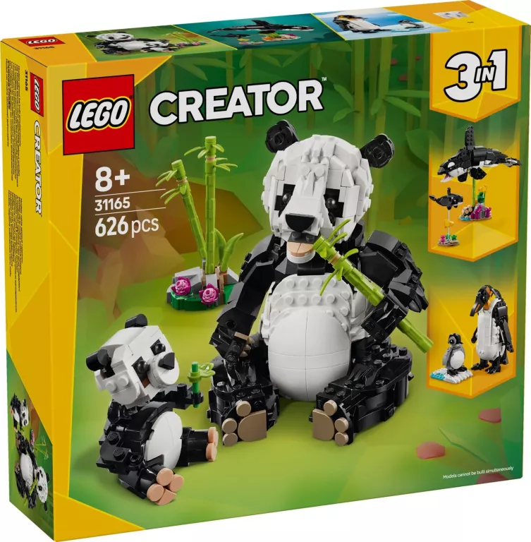 LEGO 31165 CREATOR 3 IN 1 DZIKIE ZWIERZĘTA: RODZINA PAND