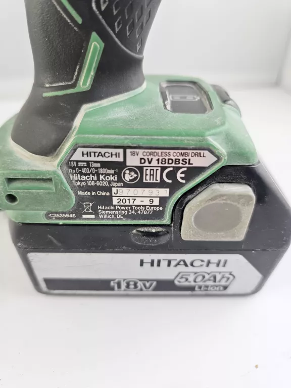 WKRĘTARKA HITACHI DV 18DBSL + AKU 5AH