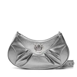 TOREBKA SREBRNA LISTONOSZKA PINKO LOVE BON BON CROSSBODY MINI