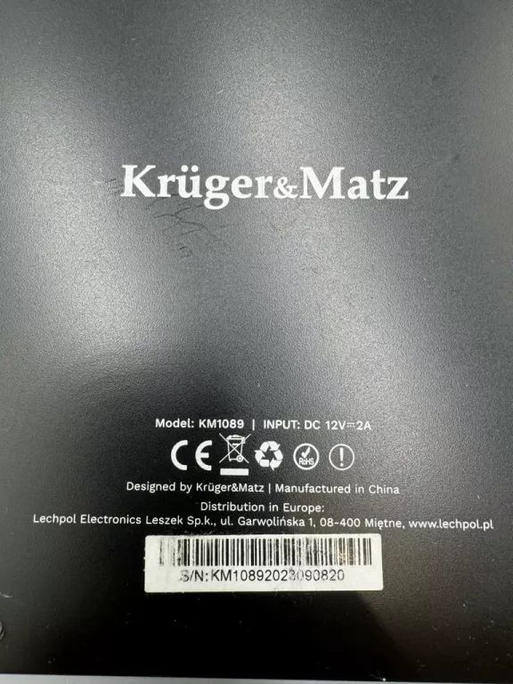 TABLET KUGER&MATZ KM1089 + ZASILACZ