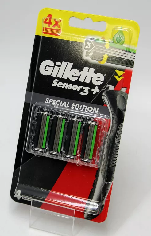 GILLETTE SENSOR 3+ EDYCJA SPECJALNA 4 WKŁADY Z 3 OSTRZAMI