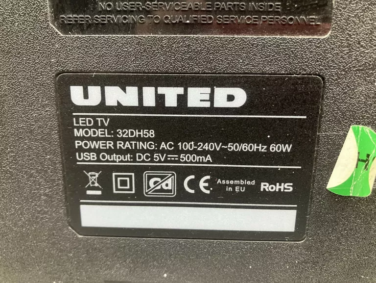 TELEWIZOR UNITED 32DH58 32” HD READY LED