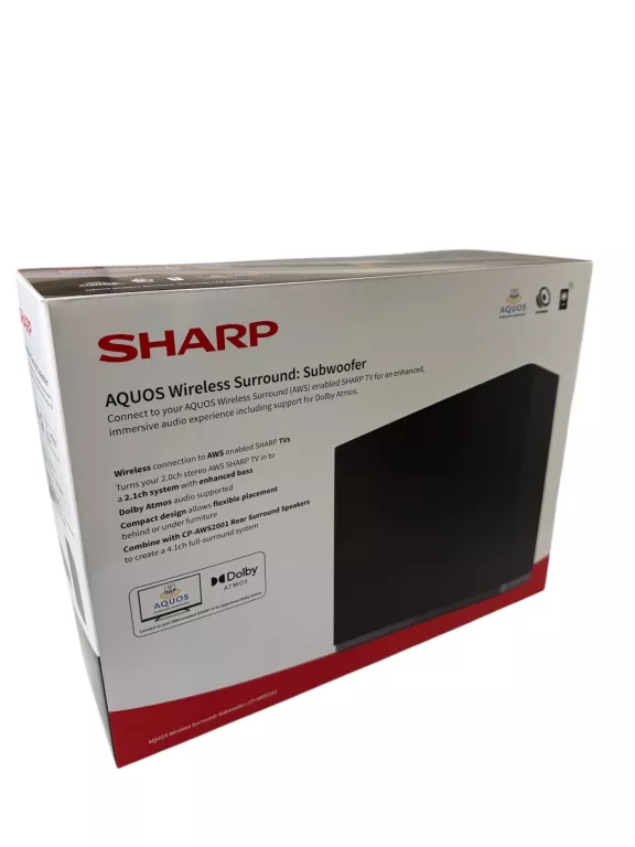 SUBWOOFER AKTYWNY SHARP CP-AWS0101 60 W CZARNY