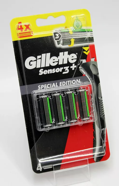 GILLETTE SENSOR 3+ EDYCJA SPECJALNA 4 WKŁADY Z 3 OSTRZAMI