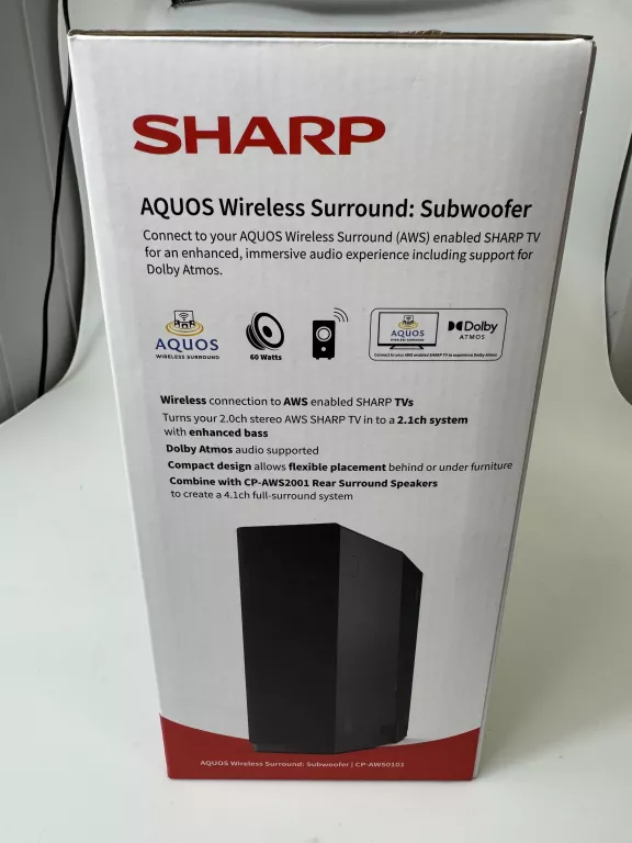 SUBWOOFER AKTYWNY SHARP CP-AWS0101 60 W CZARNY