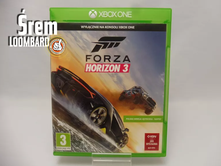 GRA FORZA HORIZON 3 NA XBOX ONE, STAN BDB!