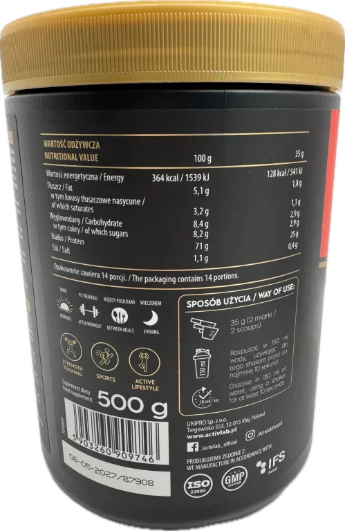 ACTIVLAB WPC 500G DUBAJSKA CZKOLADA
