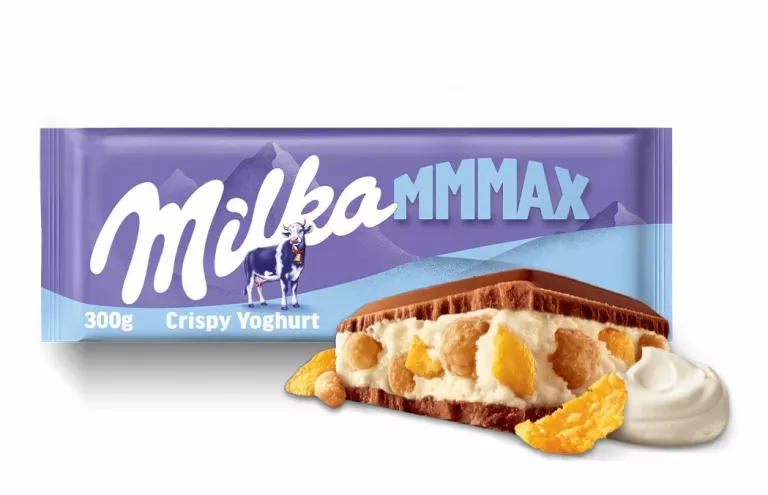 MILKA MMMAX CZEKOLADA MLECZNA CRISPY JOGHURT 300 G