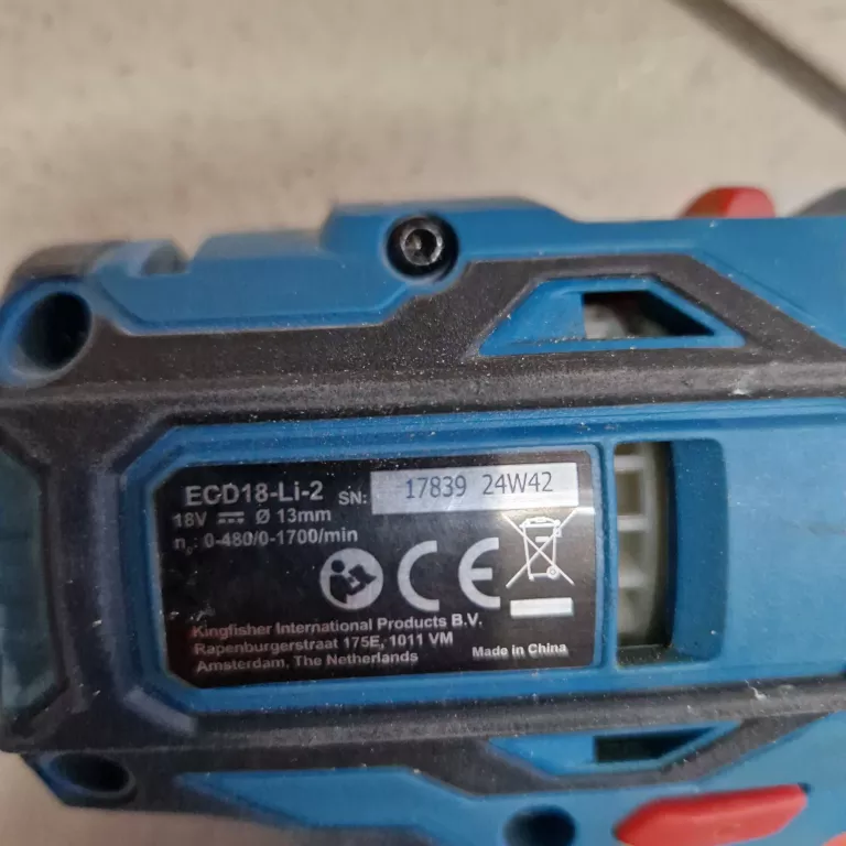 WIERTARKO-WKRĘTARKA ERBAUER ECD18-LI-2 18V