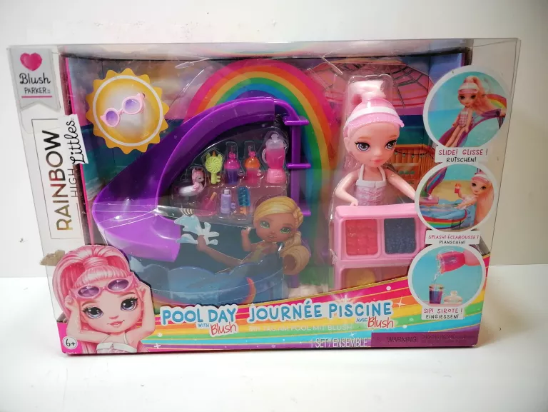 RAINBOW POOL DAY JOUNER PISCINE BLUSH