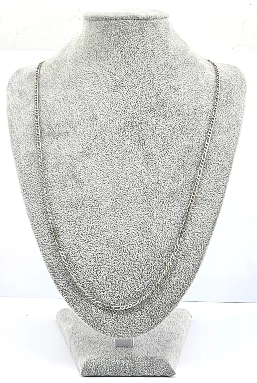 ELEGANCKI SREBRNY ŁANCUSZEK 5,16G 925 58CM UNISEKS