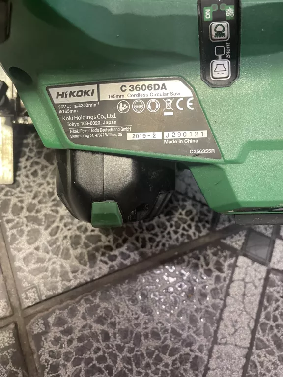 PIŁA PILARKA TARCZOWA 36V 165MM HIKOKI C3606DA + AKUMULATOR SUPER STAN