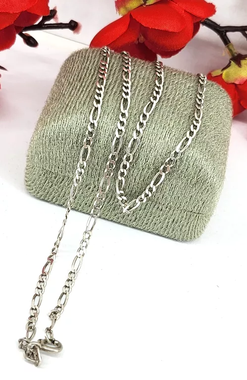 ELEGANCKI SREBRNY ŁANCUSZEK 5,16G 925 58CM UNISEKS