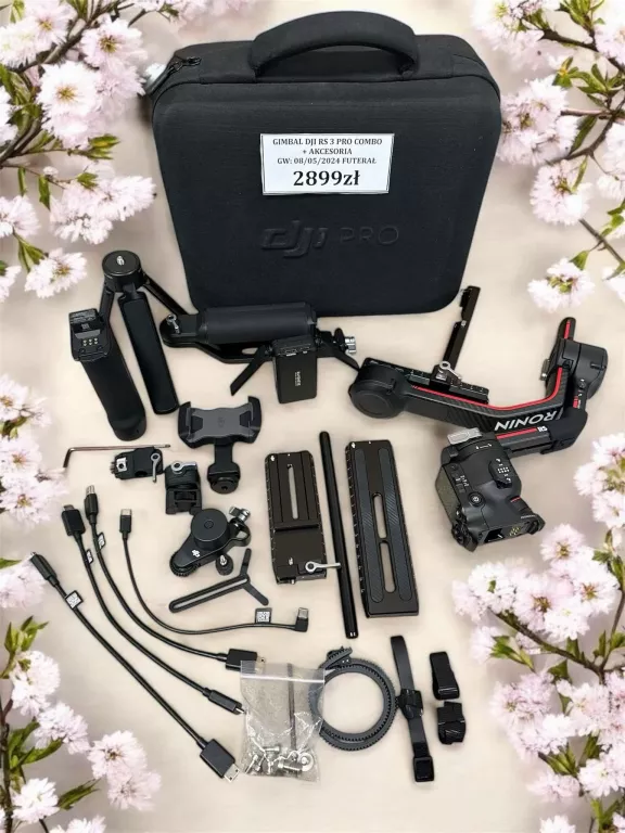 GIMBAL DJI RS 3 PRO COMBO + AKCESORIA GW: 08/05/2024 FUTERAŁ