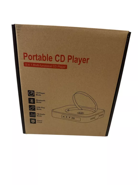 RADIO AUX USB FM BIAŁY MP3 ODTWARZACZ PRZENOŚNY CD GŁOŚNIK BLUETOOTH MAITE