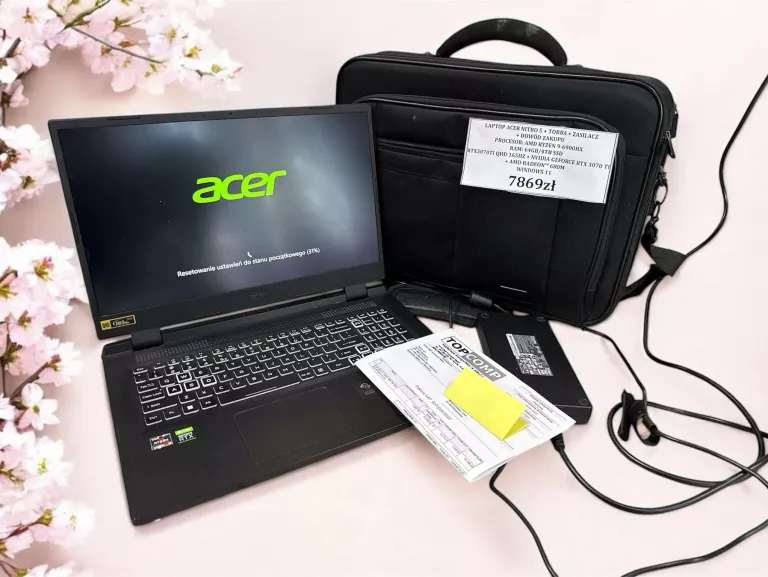 ACER NITRO 5 R9-6900HX 64GB/4TB SSD CZYTAJ OPIS PARAMETRY INNE NIZ W EAN!