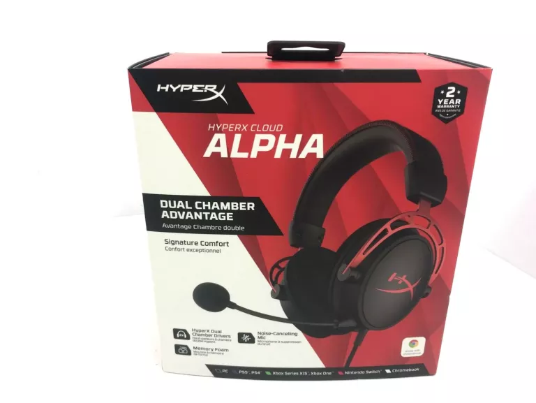 SŁUCHAWKI HYPERX CLOUD ALPHA PUDEŁKO
