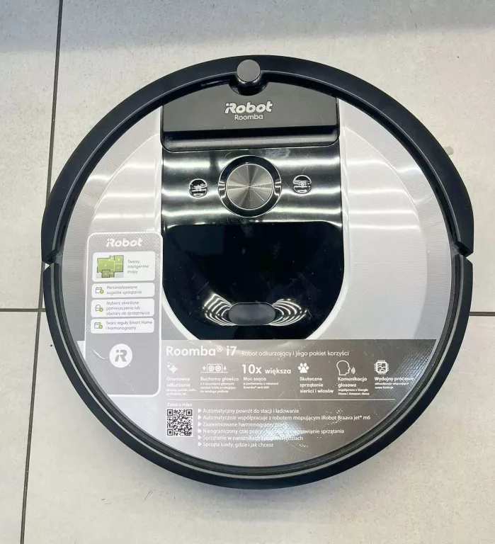 ROBOT SPRZĄTAJĄCY IROBOT ROOMBA I7 SREBRNY