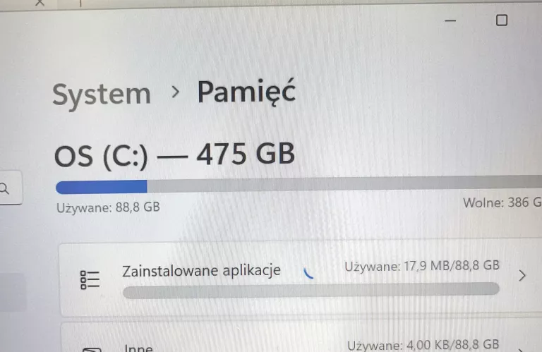 LAPTOP ASUS ZENBOOK 14 UX425E I5-1135G7 16GB 512GB SSD WIN11