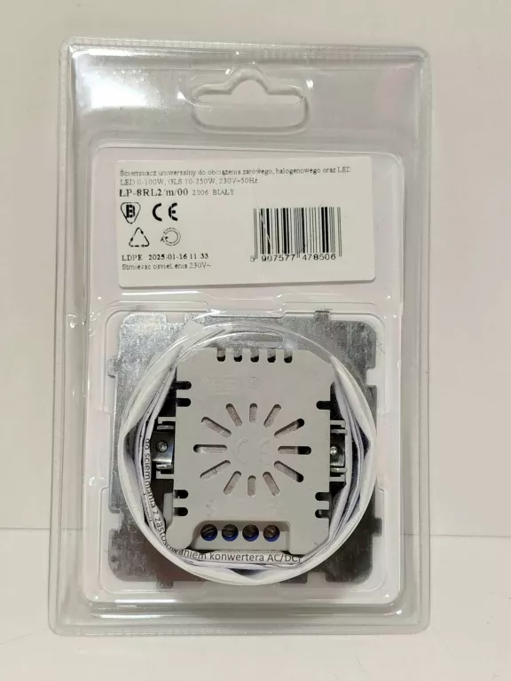 SONATA ŚCIEMNIACZ UNIWERSALNY LED BIAŁY ŁP-8RL2/M/00 OSPEL