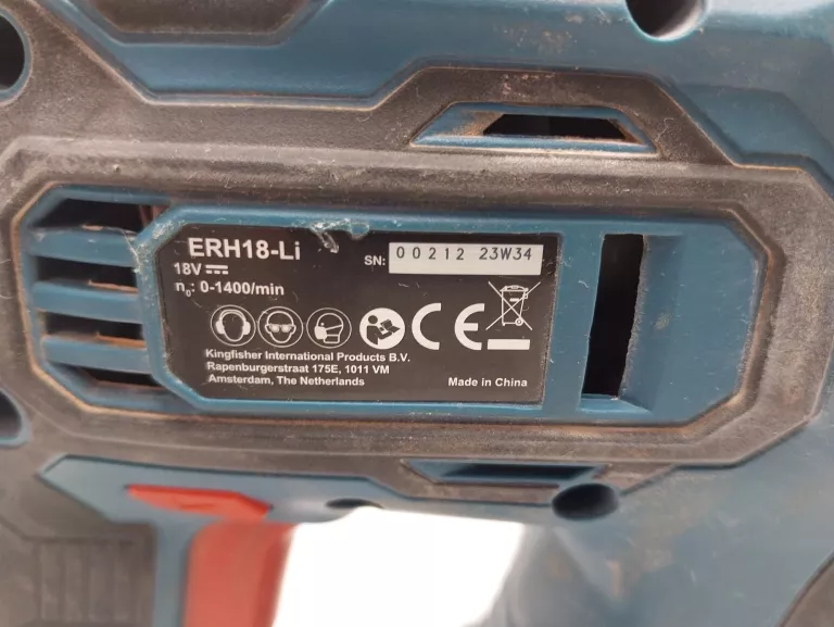 MŁOTOWIERTARKA ERBAUER ERH18-LI 18V + KOMPLET