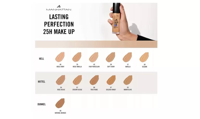 MANHATTAN PODKŁAD DO TWARZY 30ML 57 VANILLA LASTING PERFECTION LSF20