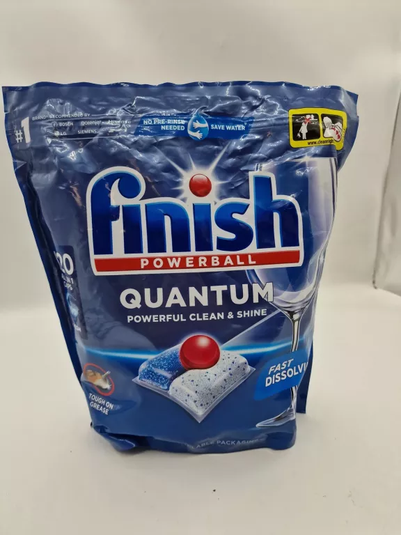 KAPSUŁKI FINISH QUANTUM POWERFUL CLEAN & SHINE 120SZT