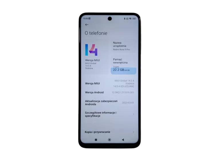 TELEFON XIAOMI REDMI NOTE 9 PRO 6/64GB
