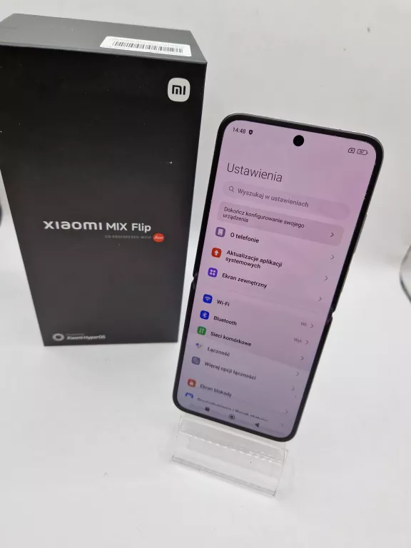 TELEFON XIAOMI MIX FLIP 5G KOMPLET 12/512 GB FIOLETOWY