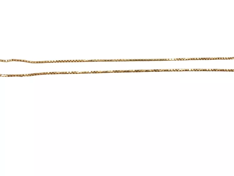 ZŁOTY ŁAŃCUSZEK O SPLOCIE KOSTKA P:585 W:3,6G D:42CM