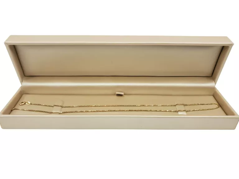 ZŁOTY ŁAŃCUSZEK O SPLOCIE KOSTKA P:585 W:3,6G D:42CM