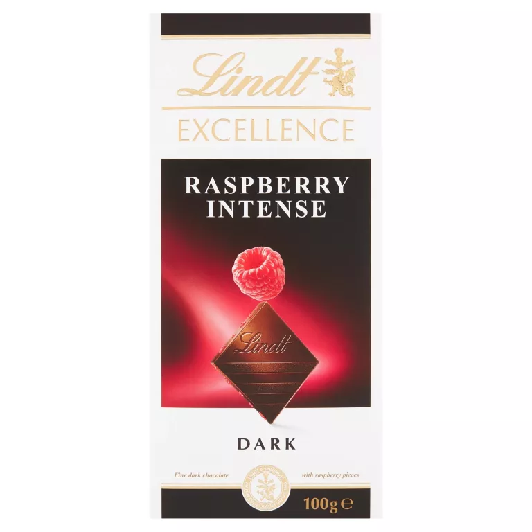 LINDT EXCELLENCE 100G RASPBERRY INTENSE DARK GORZKA CZEKOLADA MALINY