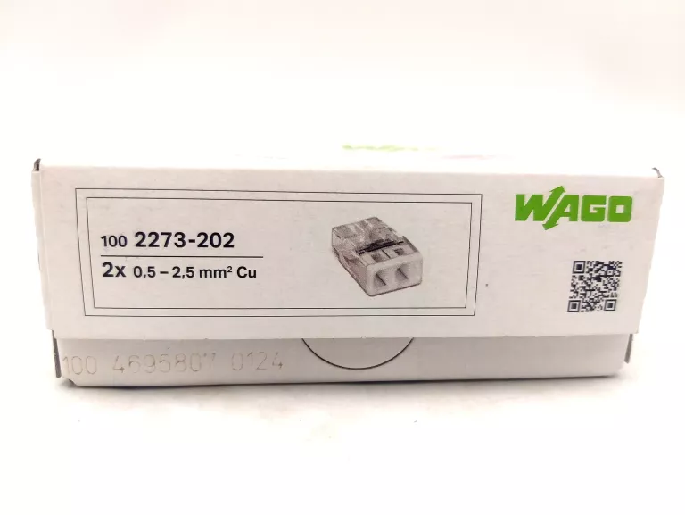 WAGO SZYBKOZŁĄCZKA 2X0,5-2,5MM2 2273-202 100 SZTUK