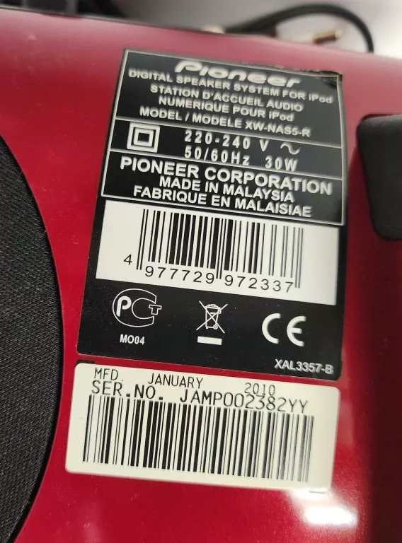 PIONEER XW-NAS5 RADIO