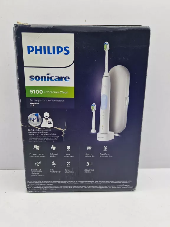 SZCZOTECZKA ELEKTRYCZNA PHILIPS SONICARE PROTECTIVECLEAN 5100 HX6859/29